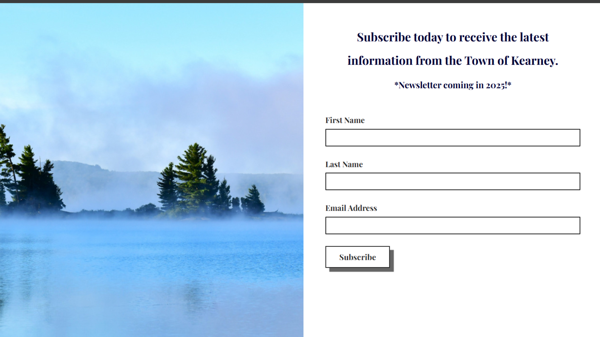 picture of sand lake with fog
