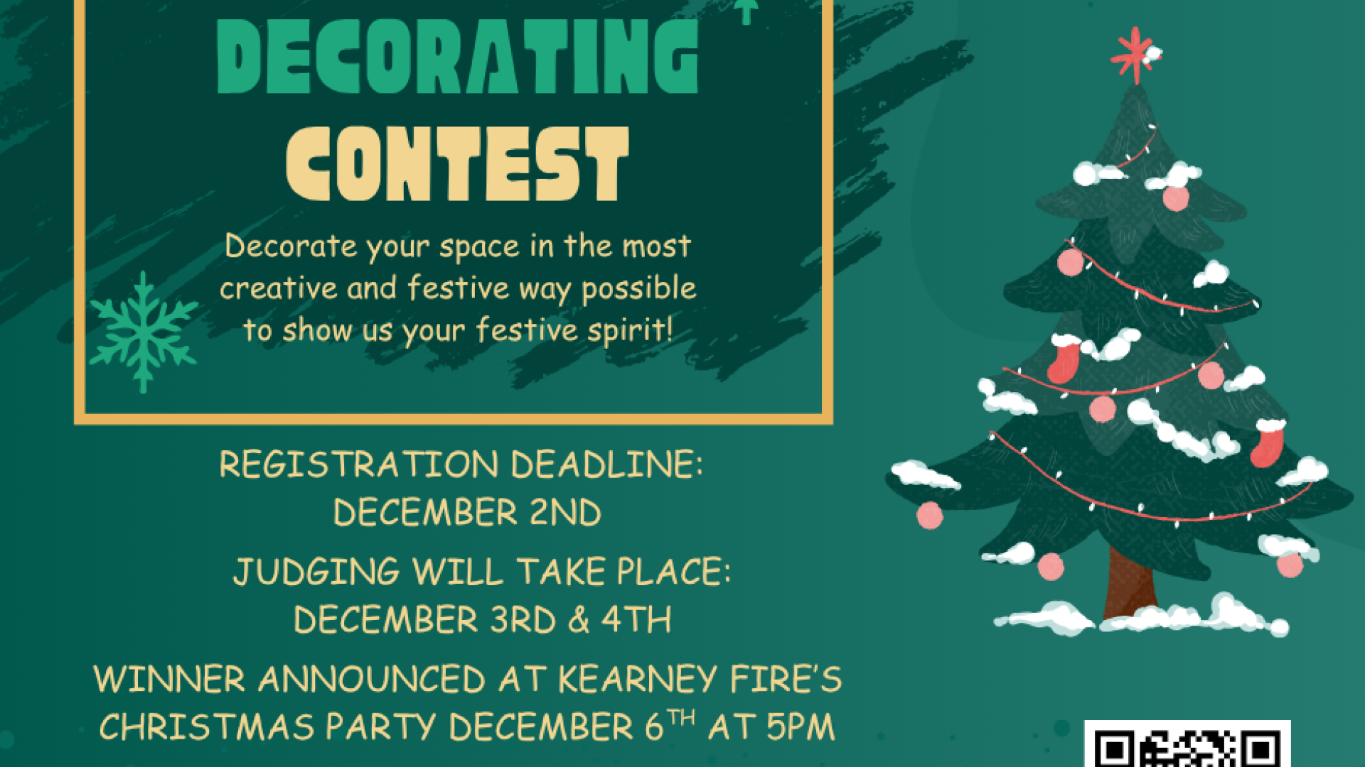 Do you think your decorations are the merriest and brightest? Prove it! Enter our Christmas Decorating Contest and show off your twinkling lights, magical inflatables, or cozy winter charm. We want to see it all!  🗓 Deadline to enter: December 2nd ⛄Judging: December 3rd & 4th ❄ Cash prizes available for 1st, 2nd and 3rd place! Register here: https://www.townofkearney.ca/form/christmasregistration