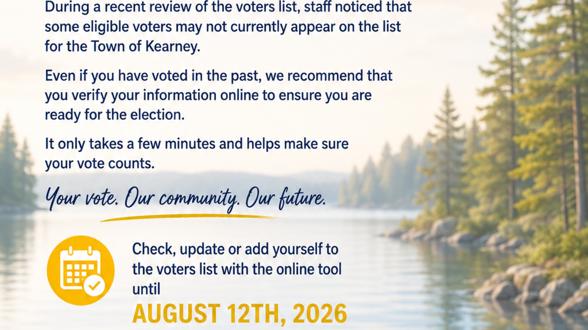 voters list poster