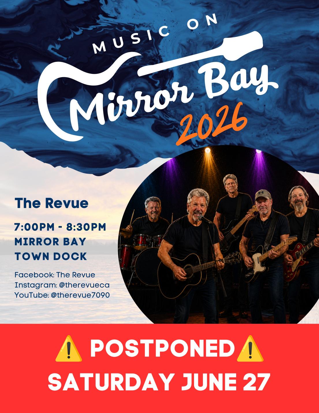 The Revue Postponed to June 27